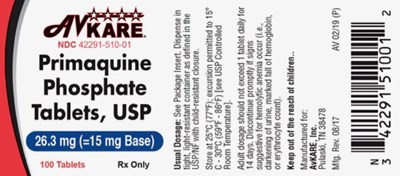 Label (Label 4229151001 Primaquine Phosphate 2019)